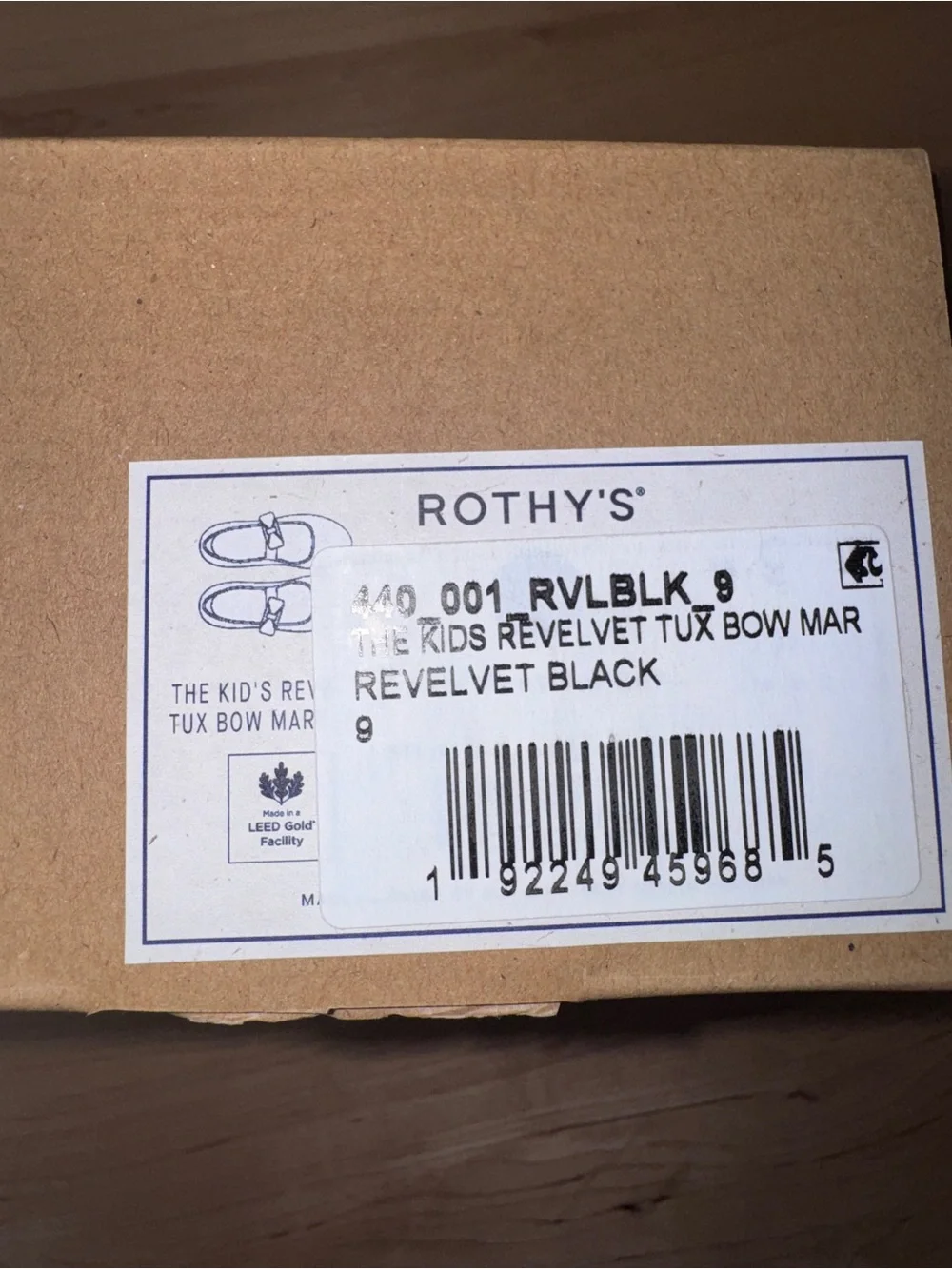 Rothy's The Kids Tux Bow Mary Jane in Knit Black 9